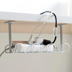 Plastic Storage Rack Cable Organizer Desk Set