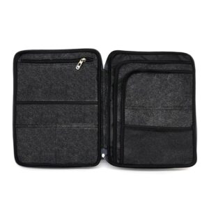 A4 Document Organizer Folder Padfolio Multifunction Business Holder Case for Ipad Bag Office Filing Briefcase Storage Stationery