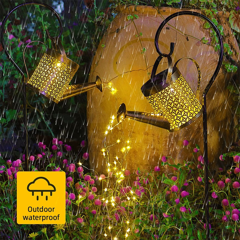Solar Lights Outdoor Decorative Kettle Art Lamp - Image 7