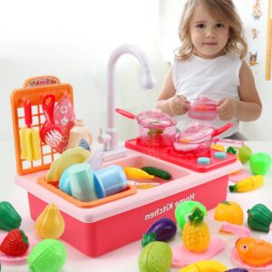 Kids Pretend Play Kitchen Sink Toys