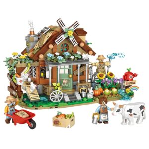 DIY Town Farm Cabin Educational Sets Toys