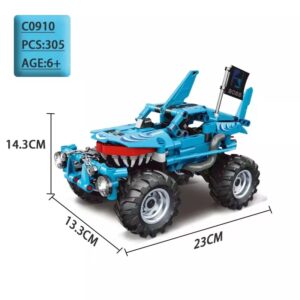 New Technical Pull Back Monster Bricks Kids Auto Toy