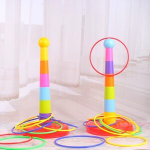 Children Throw Circle Game Ferrule Stacked Toys