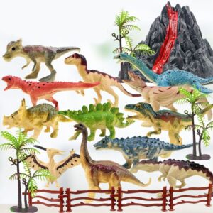 21 Pcs Simulation Dinosaur Model Toys Sets